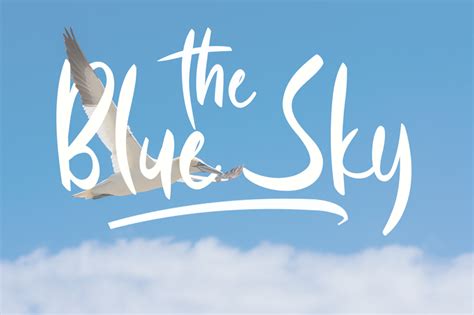 Blue Sky Font Dafont