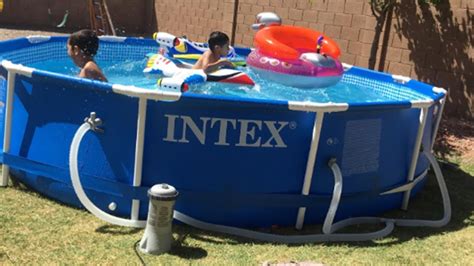 Intex 12x30 Metal Frame Pool Set Setup And Review Youtube
