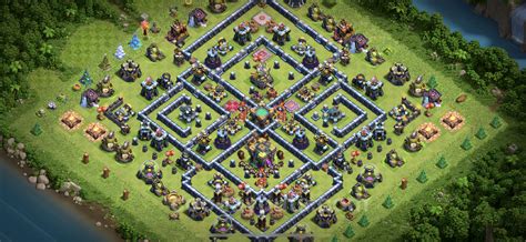 Best Anti 3 Stars Base Th14 With Link Legend League Town Hall Level