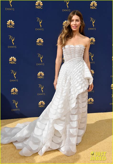 Jessica Biel Gets Husband Justin Timberlake S Support At Emmys Photo Jessica