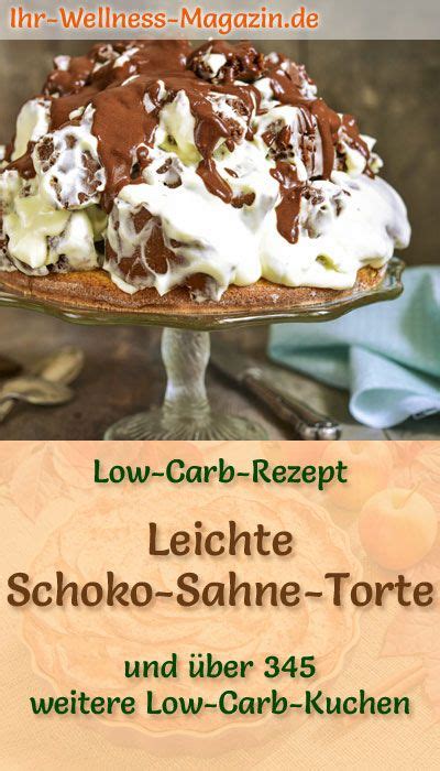 Low Carb Schoko-Sahne-Torte - Rezept ohne Zucker | Schoko sahne torte ...