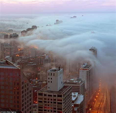 Beautiful Pictures Of A Very Foggy Chicago As It Gets Blanketed By The