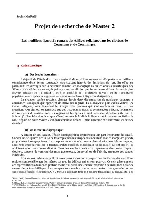 Exemple De Sujet De Mémoire Informatique