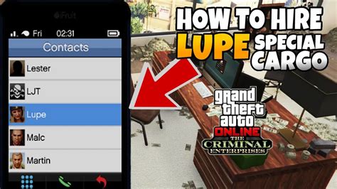 How To Get Manager Lupe To Source Special Cargo Office In Gta 5