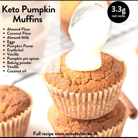 Keto Pumpkin Muffins Recipe Keto Dessert Recipes Almond Flour