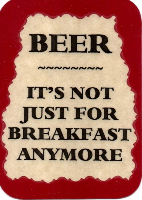 beer it s not just for breakfast anymore 3 x 4 refrigerator magnet comic funny