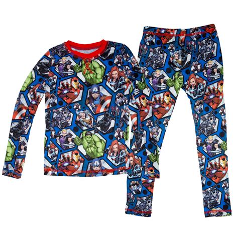 Avengers Marvel Big Boys 2 Piece Pajama Set
