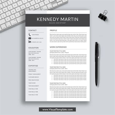 2022 2023 Pre Formatted Resume Template With Resume Icons Fonts And