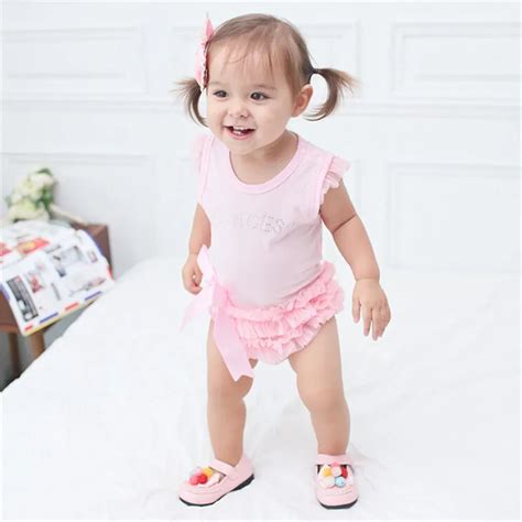 2016 Baby Girl Bodysuits Body Bebes Newborn Pink Lace Triangle