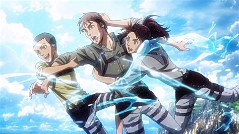 Conny Jean And Sasha Have Fun At The Sea Attack On Titan Aesthetic Attack On Titan Anime
