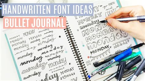 40 Hand Lettering Ideas Bullet Journal Fonts Youtube