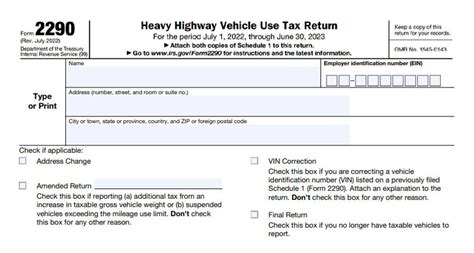 Printable 2290 Form For Download For Irs 2023 2024