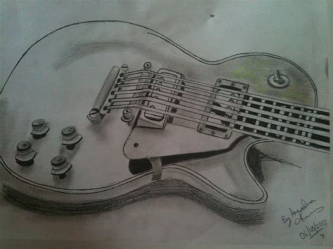 My Guitar Drawing By Artisticanna12 On Deviantart