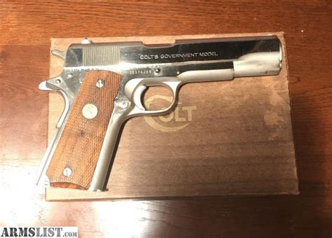 Armslist For Sale Colt 1911 Series 70 Nickel 45 With Box