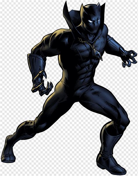 Cartoon Character Illusration Black Panther Superhero Comic Book