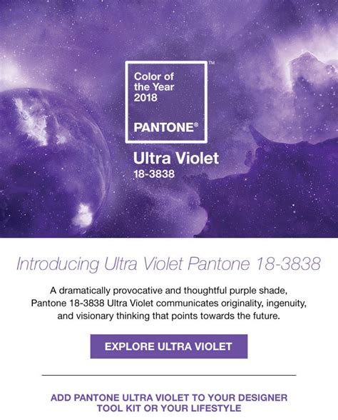 Announcing Pantone 18 3838 Ultra Violet Pantone Color Of The Year