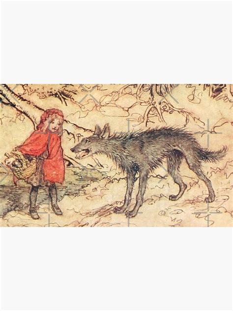 Arthur Rackham Little Red Riding Hood Poster For Sale By Dreamflight Redbubble