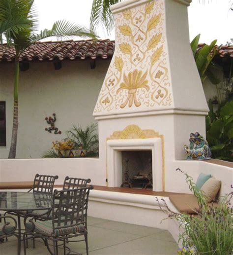 Mexican Style Outdoor Fireplace Design Beautiful Mexican