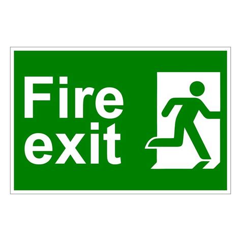 Green Fire Exit Sign Rs 175 Piece Rapid Fire Safety Solutions Id