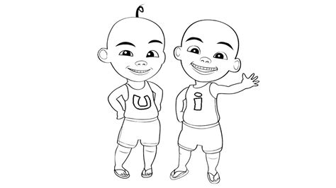 Belajar Menggambar Upin And Ipin Sketsa Upin And Ipin Youtube