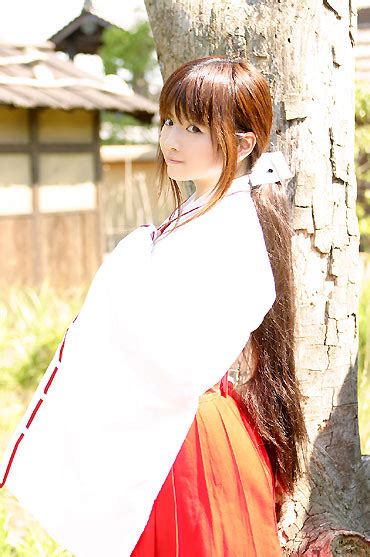 mizuhara arisa kikyou inuyasha inuyasha tagme cosplay japanese clothes miko photo