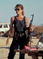 Linda Hamilton as Sarah Connor in Terminator 2 (1991) | Linda hamilton ...