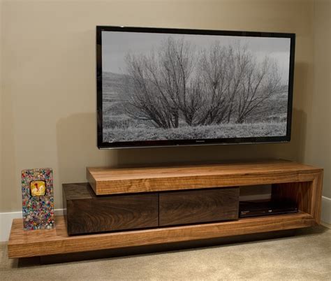 Wood and gold tv stand. Walnut TV Stand - Contemporary - Buffets And Sideboards ...