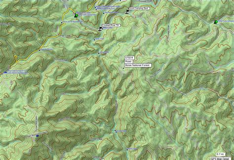 Wilson Creek Map Idaho