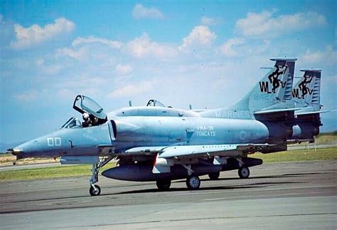 A Pair Of Douglas A 4 Skyhawks From The Usmc Vma 311 Tomcats Squadron