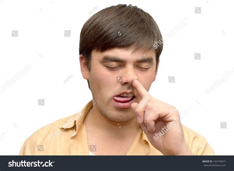 Man Picking His Nose Stock Photo 166749671 Shutterstock