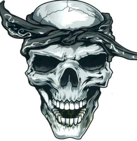 Skull With Bandana Skulls And Skeletons Pinterest Bandanas Brown