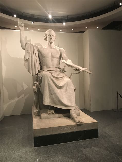 A Majestic Statue Of George Washington Washington Dc Travel Statue Dc Travel