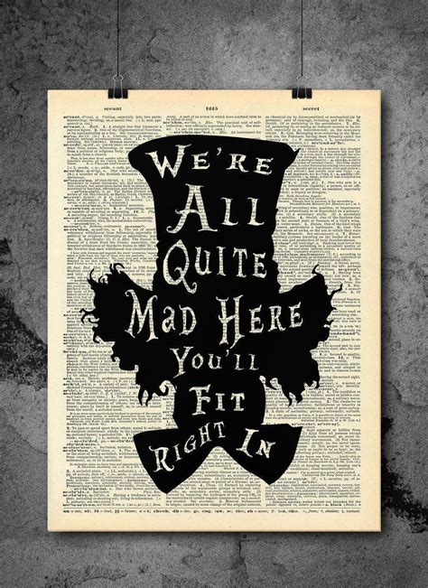 Alice In Wonderland Quotes Posters