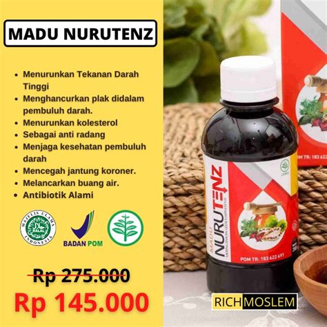 Cari produk obat herbal lainnya di tokopedia. Agen Madu Nurutenz - Madu Nurutenz Asli Menurunkan Darah ...