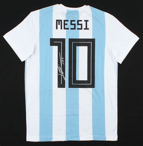 Lionel Messi Signed Team Argentina Jersey Inscribed Leo Jsa Aloa Pristine Auction
