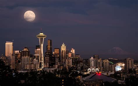 Seattle Night Wallpapers Top Free Seattle Night Backgrounds