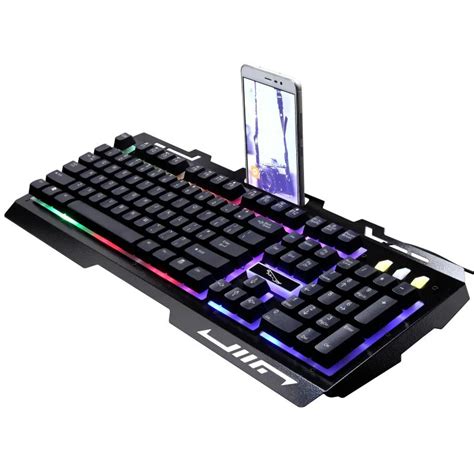 Wired Usb Keyboard 104 Keys Backlight Metal Gaming Keyboard Mechanical