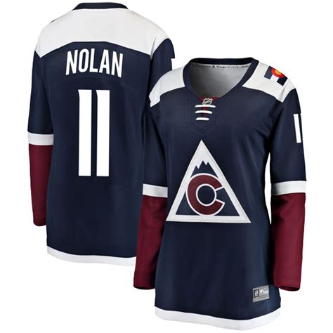 Womens Owen Nolan Colorado Avalanche Fanatics Branded Alternate Jersey