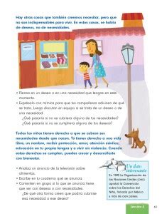 Con ello se aportan elementos para que las niñas, los niños y los adolescentes adquieran principios éticos que les permitan orientar sus decisiones individuales y. Necesidades y deseos - Ayuda para tu tarea de Formación ...