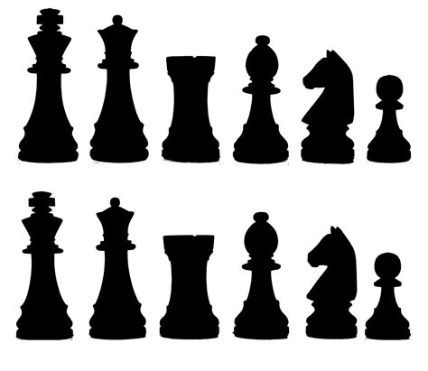 Download Silhouette Chess Game Royalty Free Stock Illustration Image
