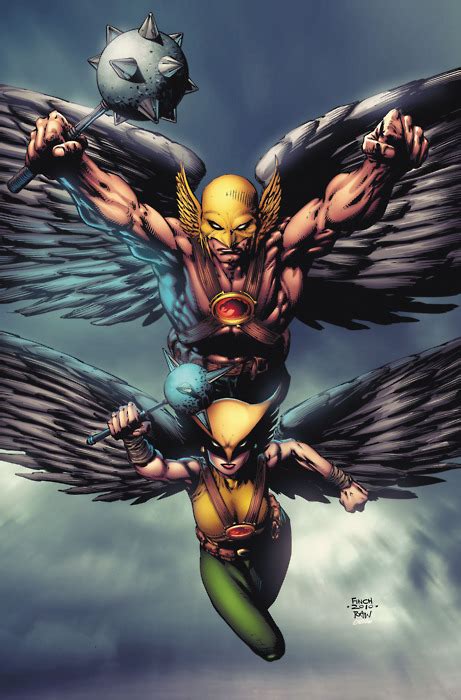 Hawkman And Hawkgirl Art