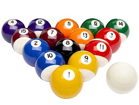 toyshine billiard ball set regulation size 2 1 4 inch pool balls set complete 16 balls amazon