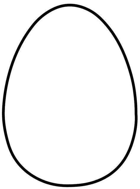 Large Egg Shape Template Easter Egg Template Easter Egg Pattern Egg