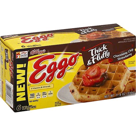 Kelloggs® Eggo® Thick And Fluffy Chocolatey Chip Strawberry Waffles 116