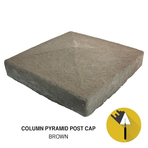 M Rock Pyramid Cap 145 X 145 Brown 15 Sq Ft Brown Manufactured Stone