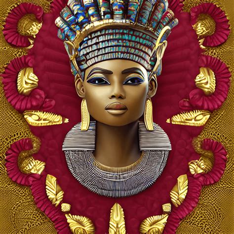 intricately rendered 3d hyper realistic african egyptian cleopatra queen · creative fabrica