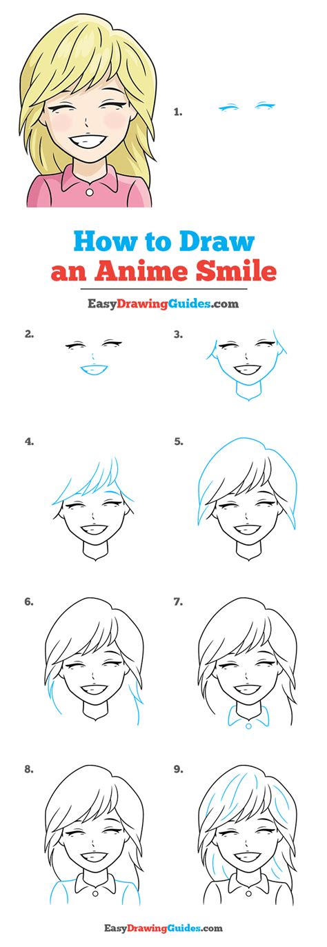 How To Draw An Anime Smile Really Easy Drawing Tutorial