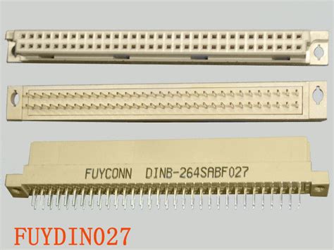 2 Rows 64 Pin Female Eurocard Connector B Type Straight Terminals Din