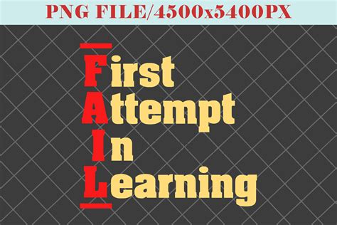 Fail First Attempt In Learning Graphic By Garretthoffman793235