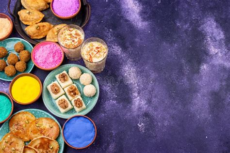 Traditional Indian Holi Festival Food Stock Photo Image Of Organic